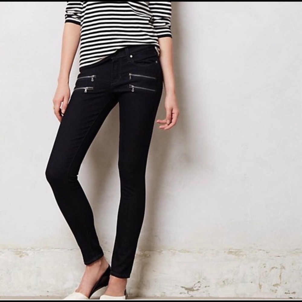 Page Edgemont Black Zipper Front Jeans